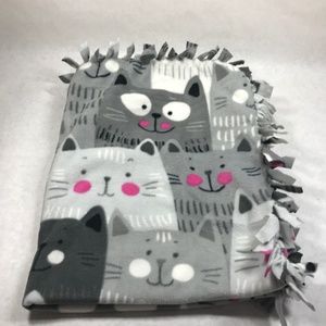 Baby Fleece Blanket, Cat Theme, baby shower gift